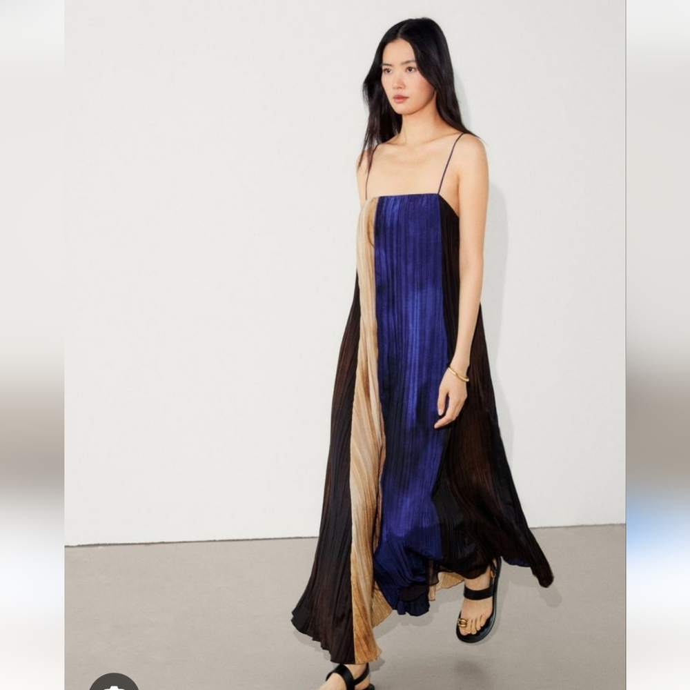 Massimo Dutti Printed Maxi Dress Size S Viscosa